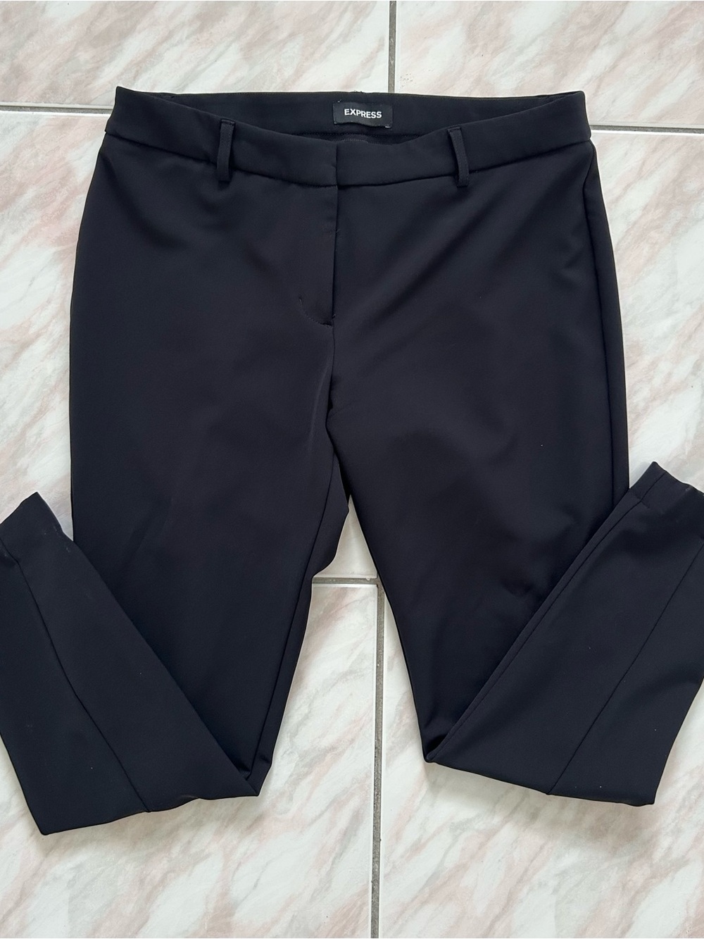 Express Black Slim Ankle Ponte Pants